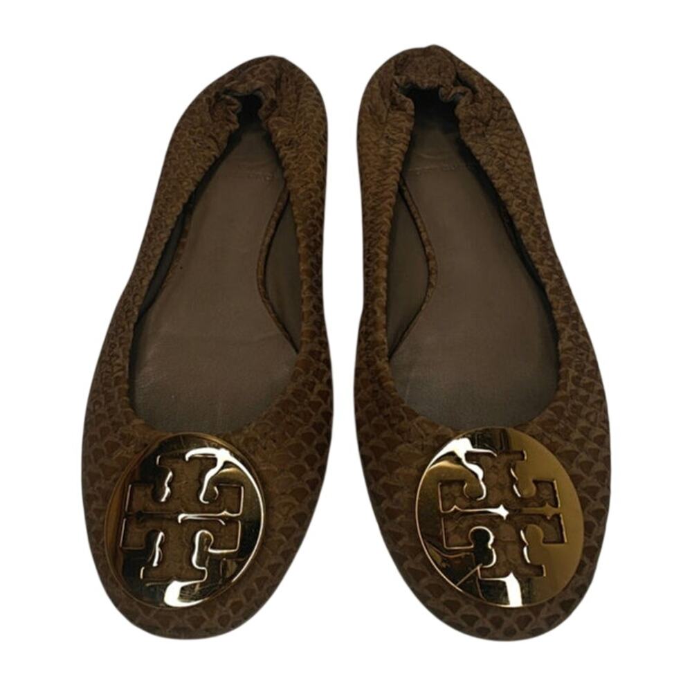 Vintage Tory brown Burch Flats sz 7.5